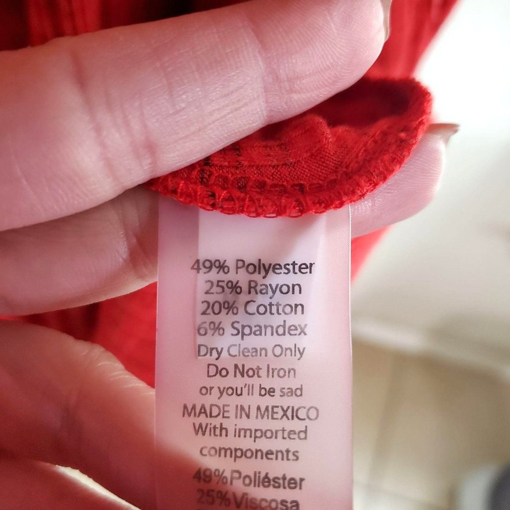 Lularoe Womens Cardigan Red S Open Front Long Sleeve Pockets - Picture 6 of 7